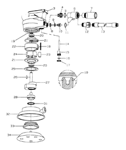 Diagram Diagram and Parts List for IR355  Ingersoll Rand Sander